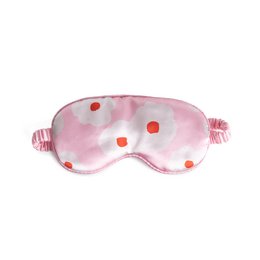 Masque oculaire floral rose hf