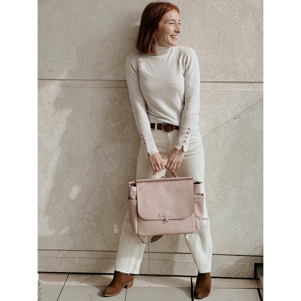 MIREM Umstandstasche von Nenina & Co. Blassrosa + Wickelauflage als Geschenk