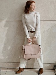 Sac de Grossesse MIREM By Nenina & Co Rose pâle + Cadeau Matelas à Langer