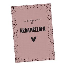 Maternity visit fill-in cards 25 pers. - Pink