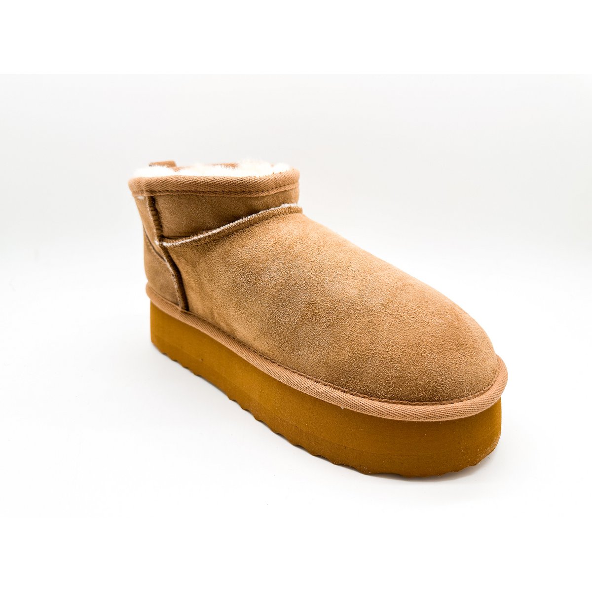 thies 1856 ® Platform Shorty Boots chestnut