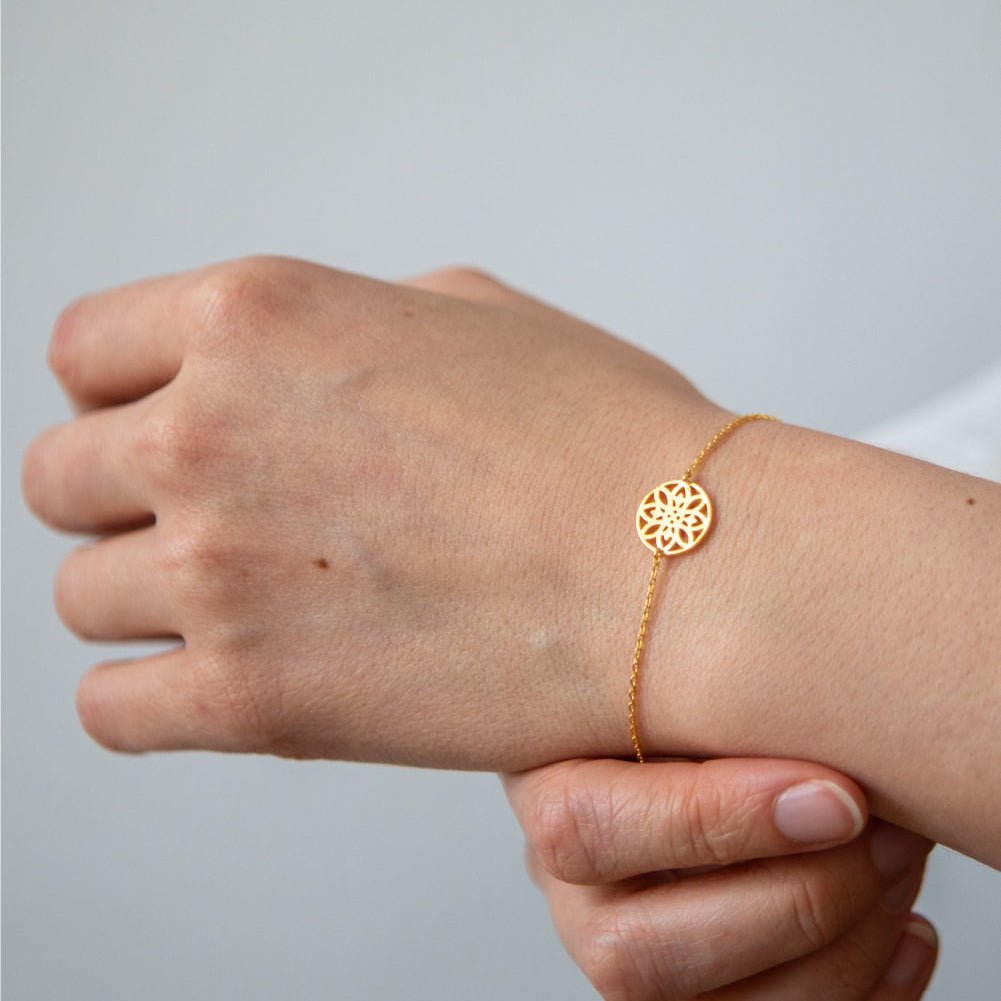 Bracciale mandala dorato