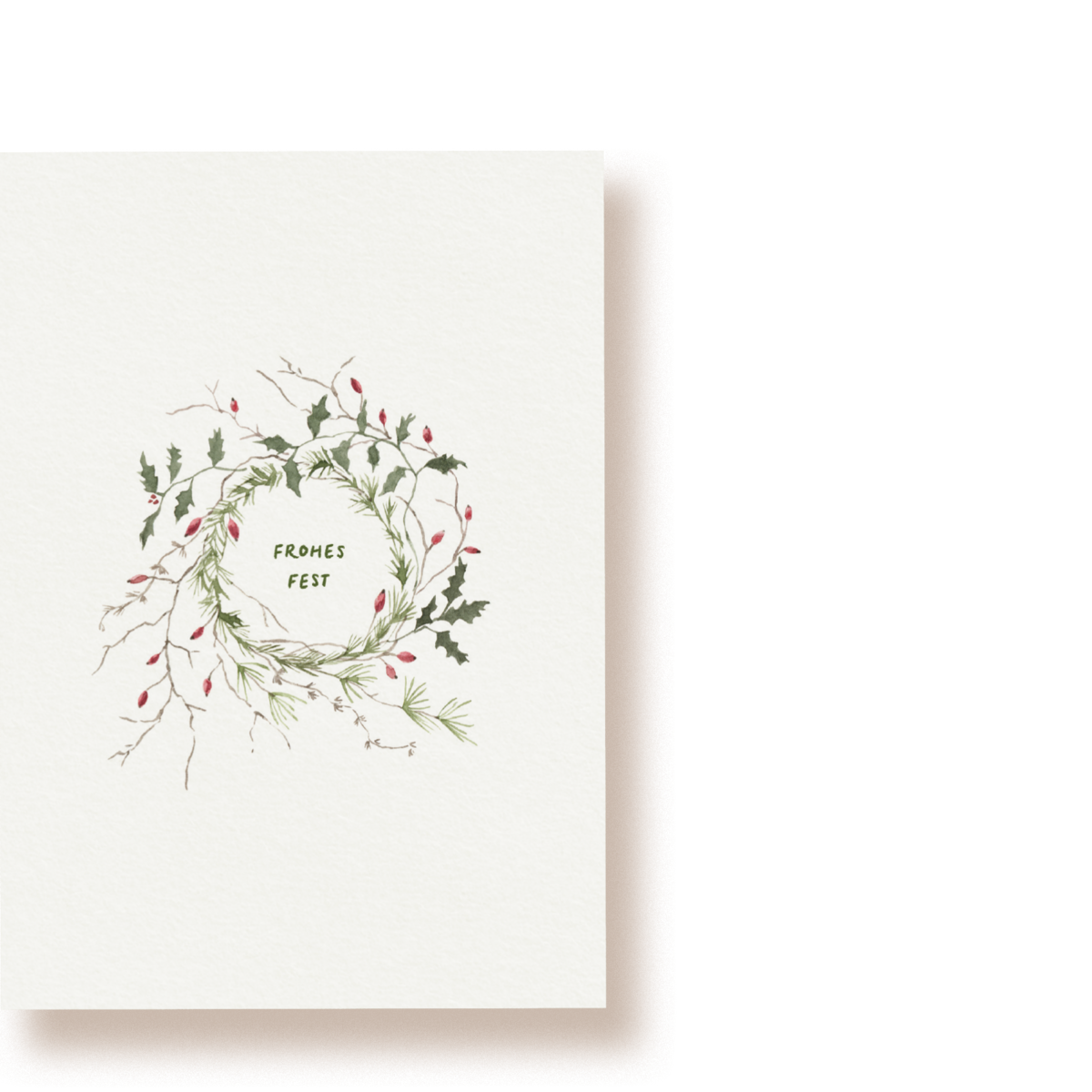 Kerstkrans | ansichtkaart