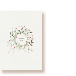 Kerstkrans | ansichtkaart