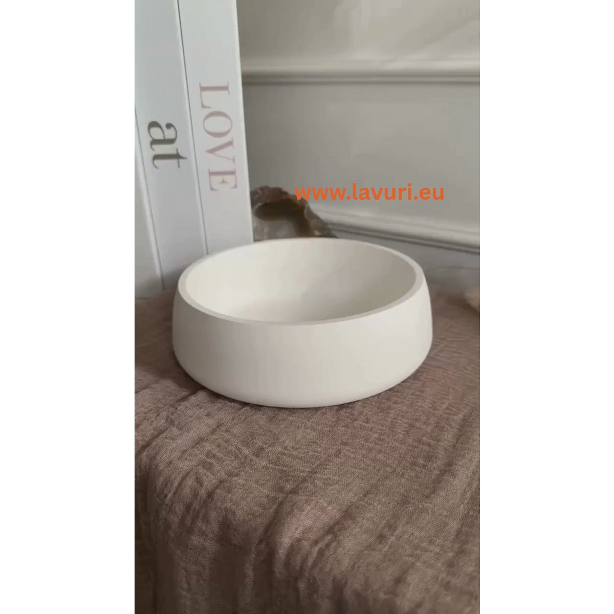 LAVURI Milano 186 – Handgemaakte decoratieve kom broodmand DIY kaars
