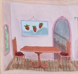 Strawberry House speelhanddoek