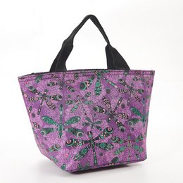Sac à lunch libellule violet isotherme Eco Chic