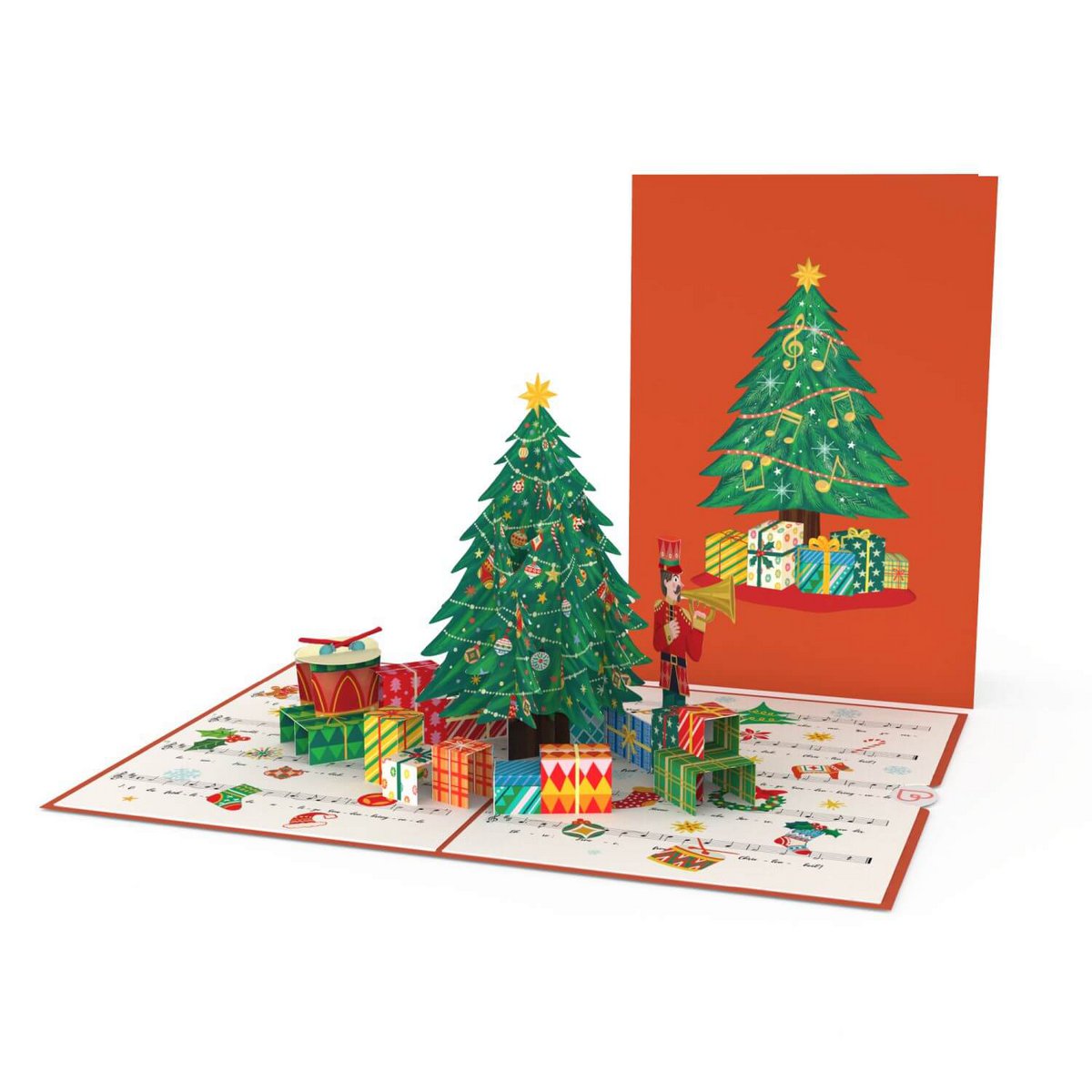 Albero di Natale O tu allegra cartolina pop-up