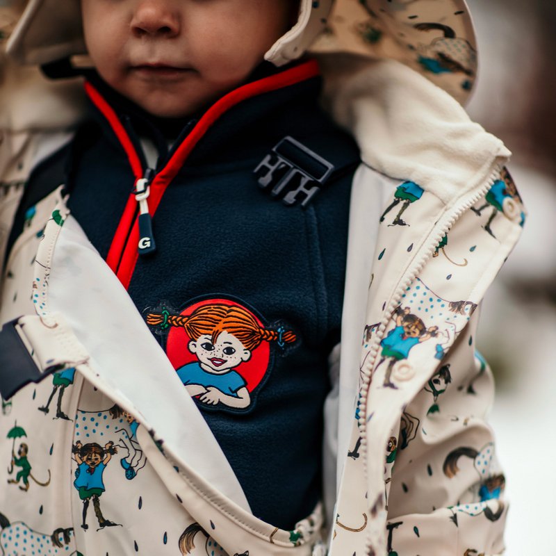 Fleecejack Pippi Langkous Navy