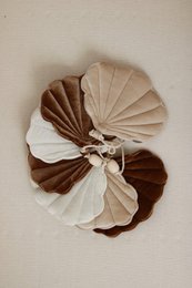 Guirlande Velours "Beige Pearl" avec Coquillages