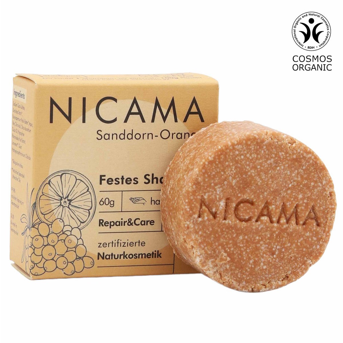 NICAMA - Shampoo Solido - Arancio Olivello Spinoso (COSMOS)