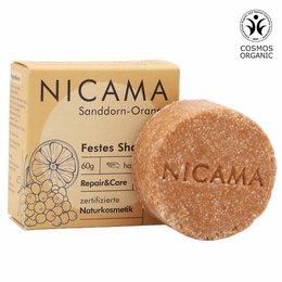 NICAMA - Solid Shampoo - Sea Buckthorn Orange (COSMOS)