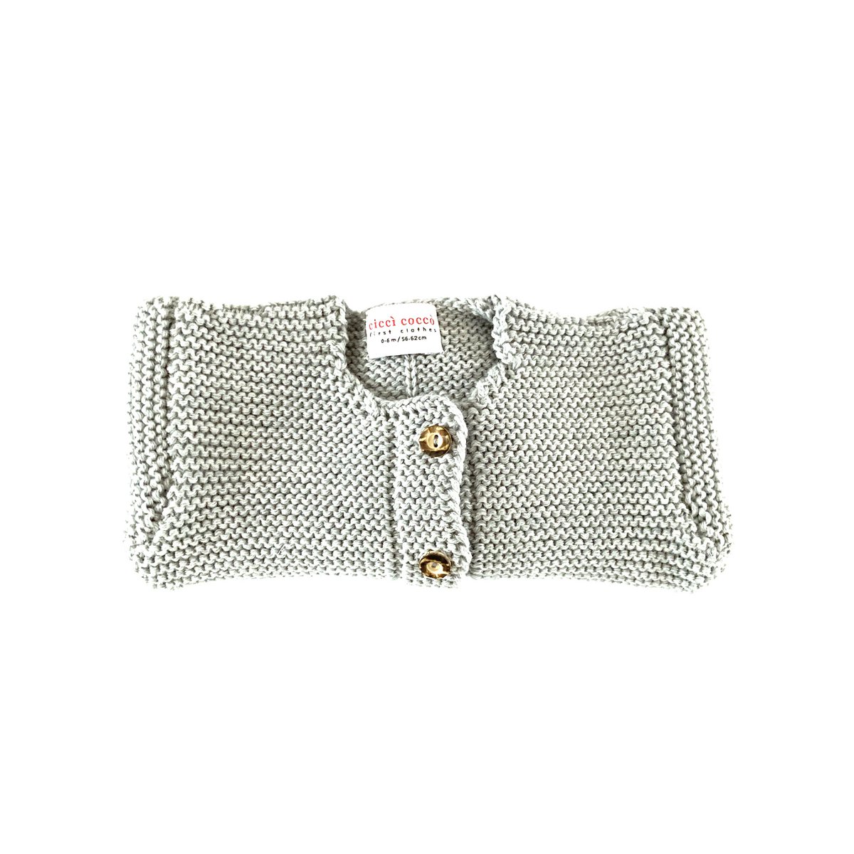 Cardigan for newborns and babies made from 100% finest merino wool - dolomite - the perfect gift for a birth