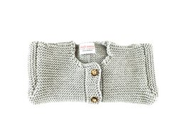 Cardigan til nyfødte og babyer lavet af 100% fineste merinould - dolomit - den perfekte gave til en fødsel