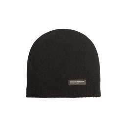 RB5008GW | COURMAYEUR – Doppelseitige Unisex-Strickmütze, hergestellt in Italien. Farbe Schwarz/Grau