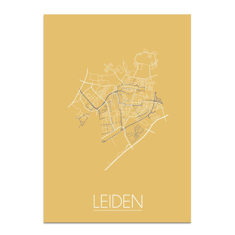Leiden Floor plan poster Geel