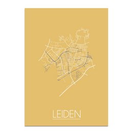 Leiden Floor plan poster Geel