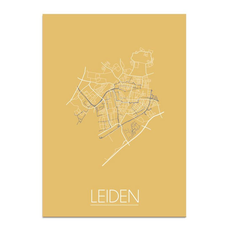 Leiden Floor plan poster Geel