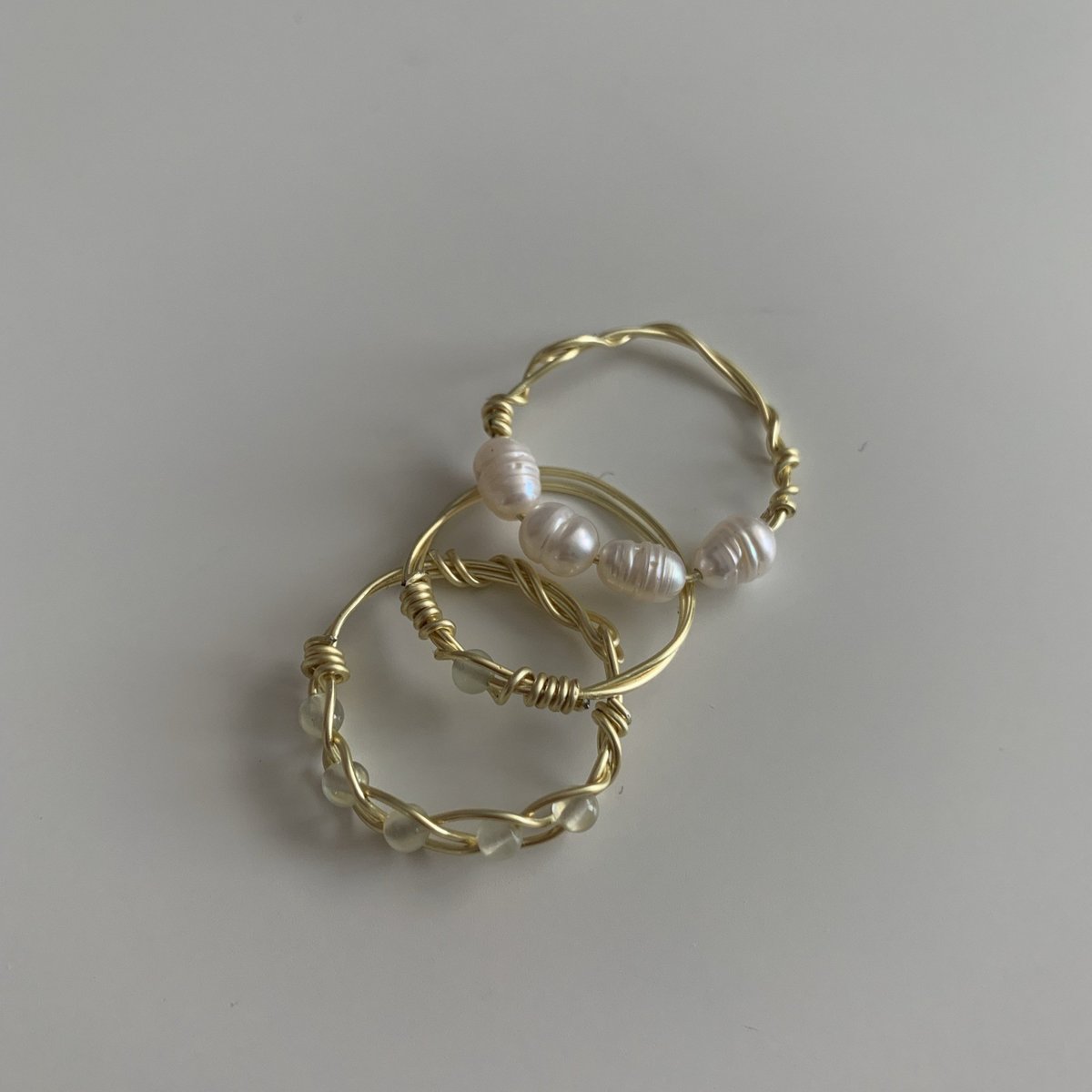 WHITE JADE STONE. ring