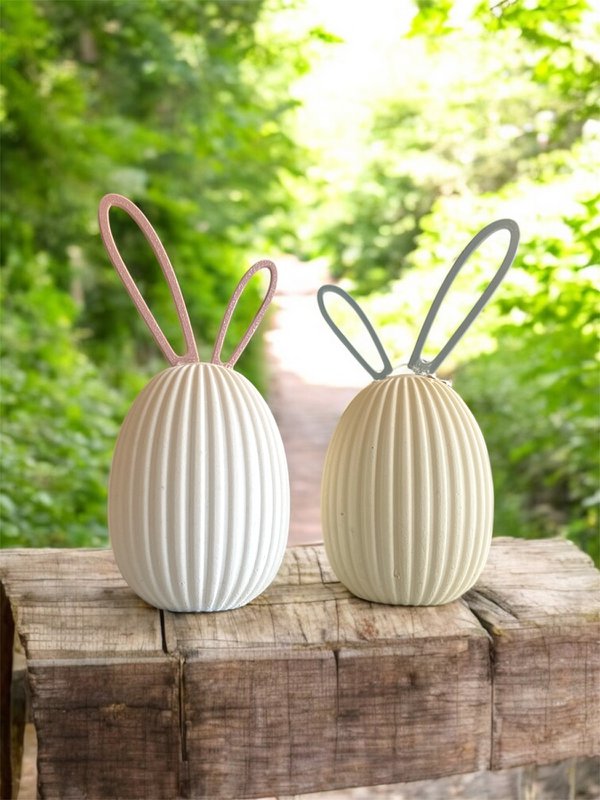 ¡Único! Preciosa decoración de conejito de pascua con orejas de conejito extraíbles