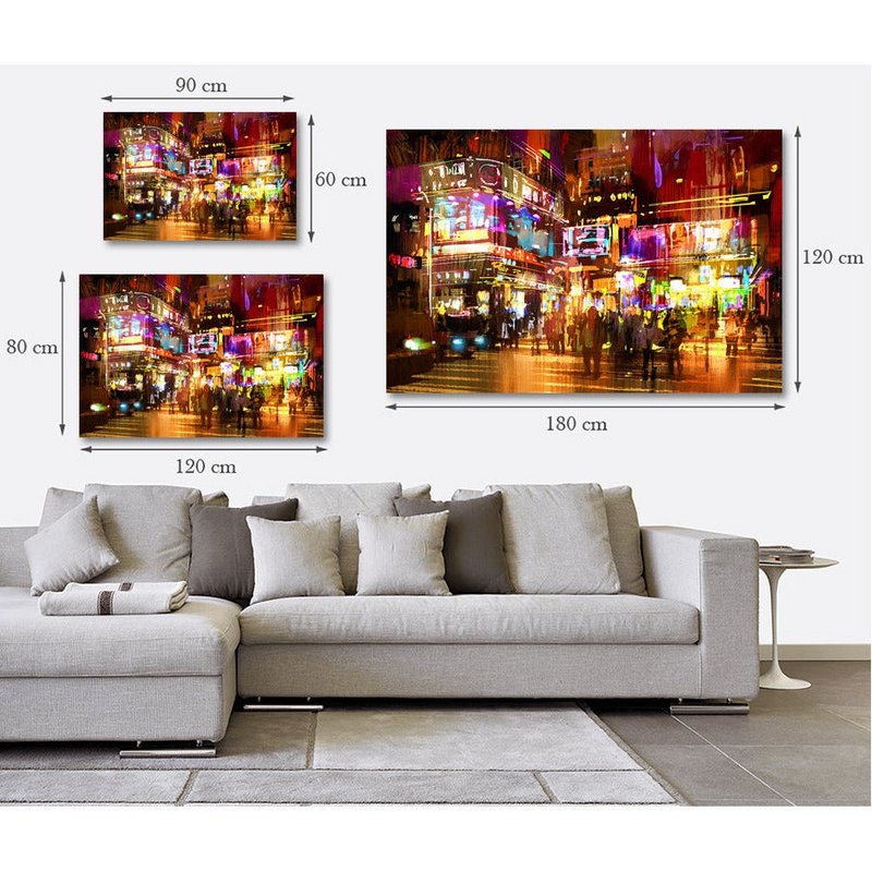 Quadro su vetro acrilico - Shopping di mezzanotte