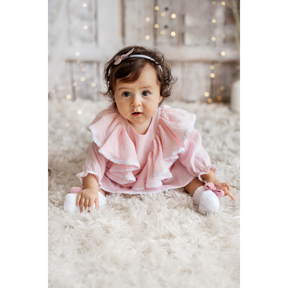 Sweet pink dress for baby girl