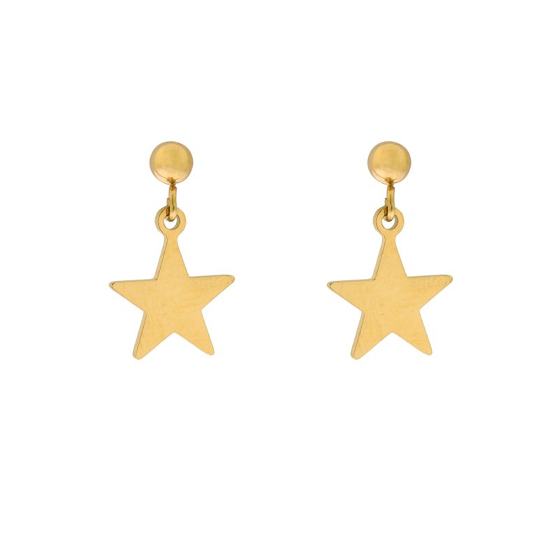 Stud earrings with charm star