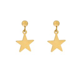 Stud earrings with charm star