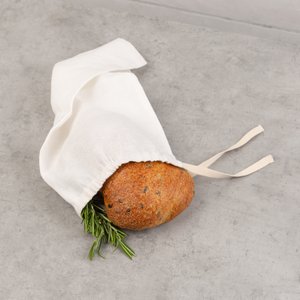 Brotbeutel aus Leinen | Cremefarben