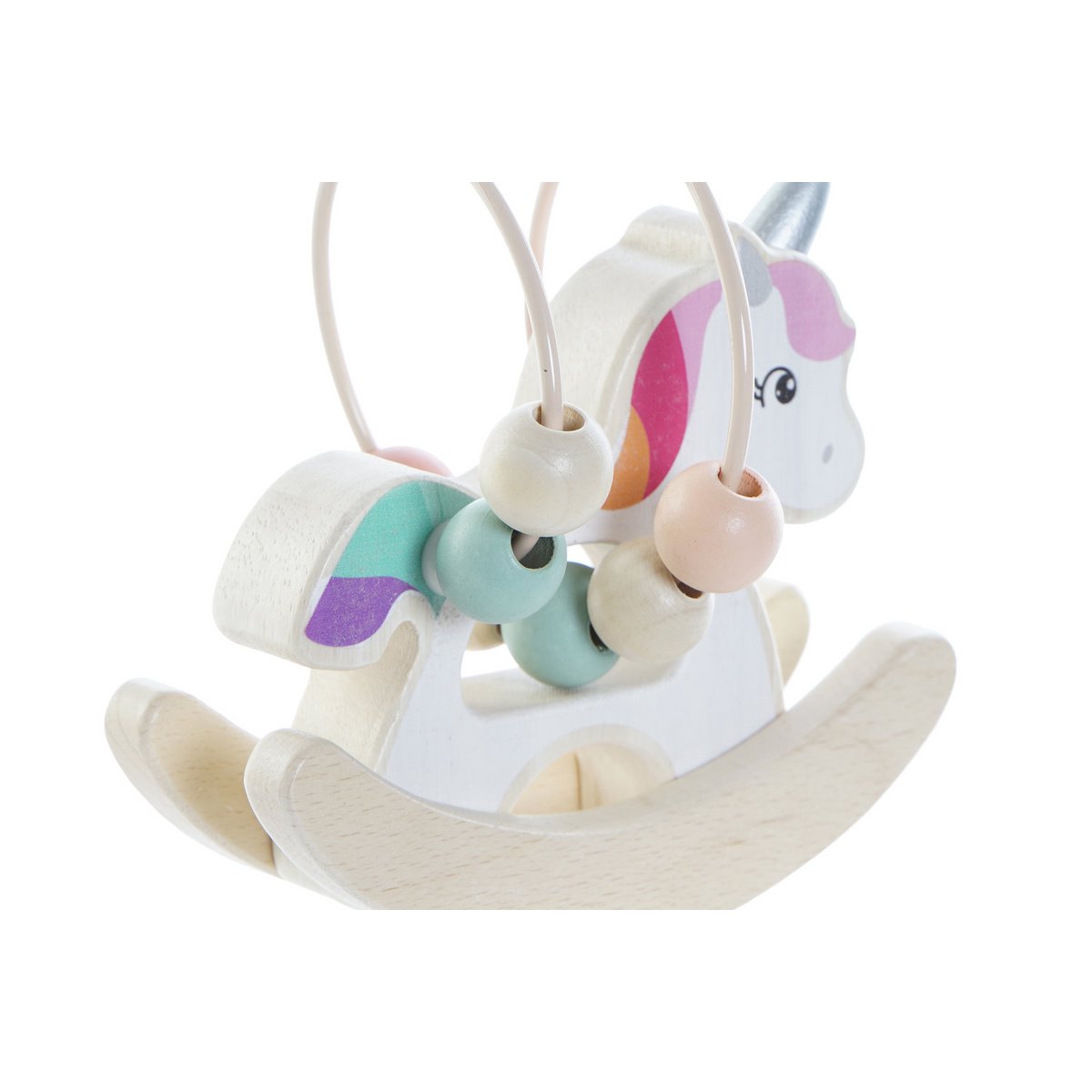 JOUET EN BOIS 12,5X8X12 LICORNE 2 ASSORTIMENTS. JE192086