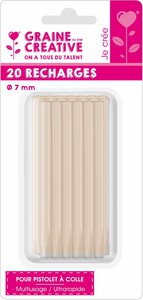 LAGE TEMPERATUUR LIJMPISTOOL NAVULLING 20 STICKS 7 mm