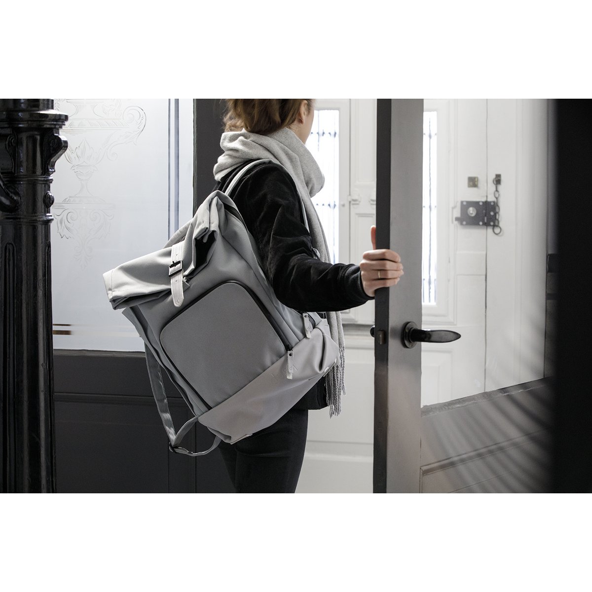 family bag | canvas - cloud grey
