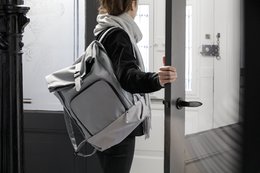 Bolsa familiar | lona - gris nube