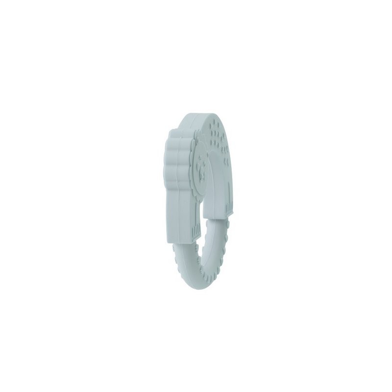 SILICONE BIJTJE - BLAUW/GRIJS