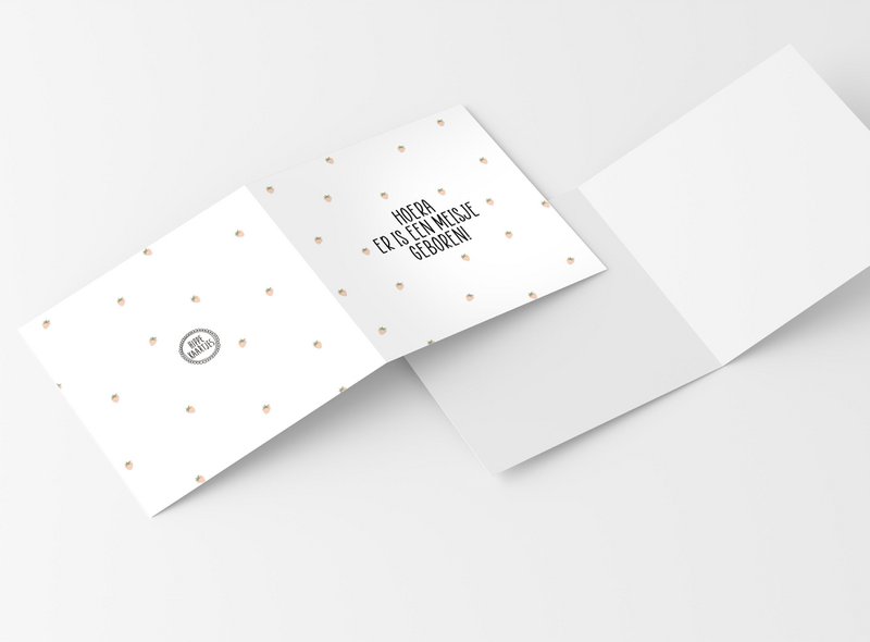 Greeting cards with envelope "Girl"