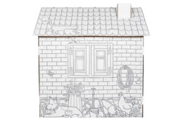 Creative Playhouse piccola fattoria, giocattolo di cartone per bambini, fai -da -te, costruzione e colorazione, 3+, ottimo regalo per compleanni e feste