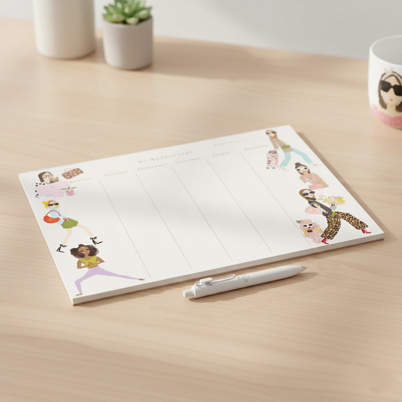 Chic Girls Weekly Desk Pad