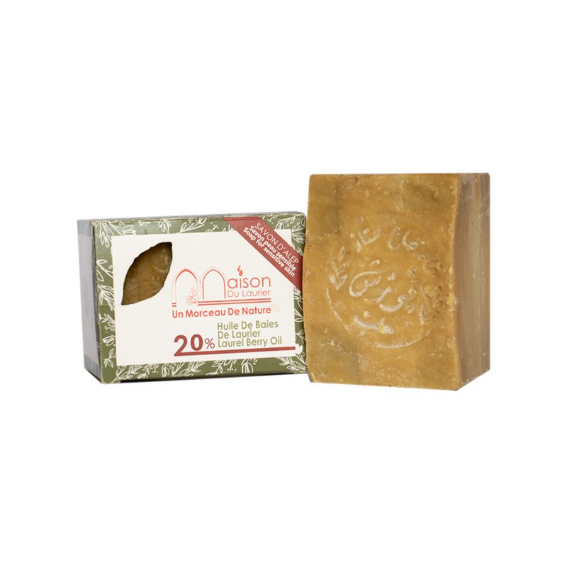 Jabón de Alepo - 200gr - 20% aceite de bayas de laurel