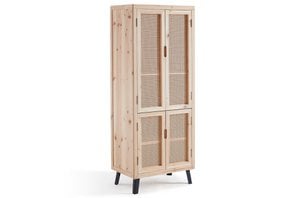 VELDKAST 65,5 x 40,5 CM CEDER / RATTAN. OK1449