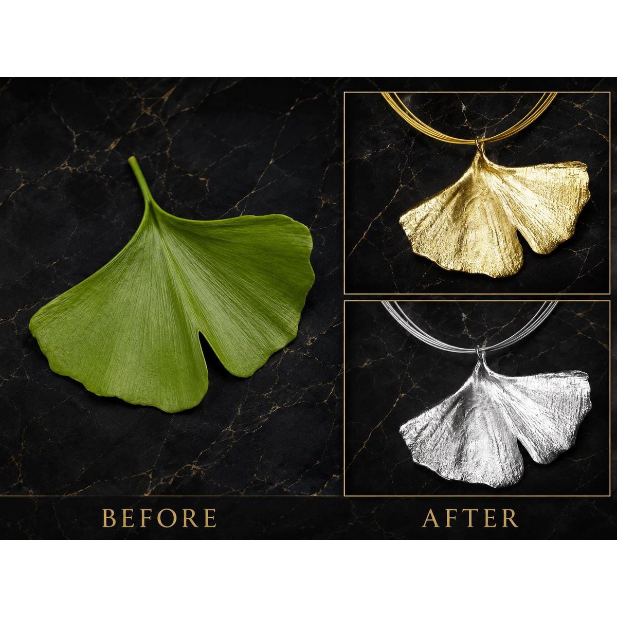 Echte Ginkgo-Biloba-Blatt-Halskette, handgefertigter Naturschmuck, Bio-Wald-Anhänger, Geschenk für Langlebigkeit und Erfolg, Sterling Silber 925