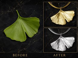 Echte Ginkgo-Biloba-Blatt-Halskette, handgefertigter Naturschmuck, Bio-Wald-Anhänger, Geschenk für Langlebigkeit und Erfolg, Sterling Silber 925
