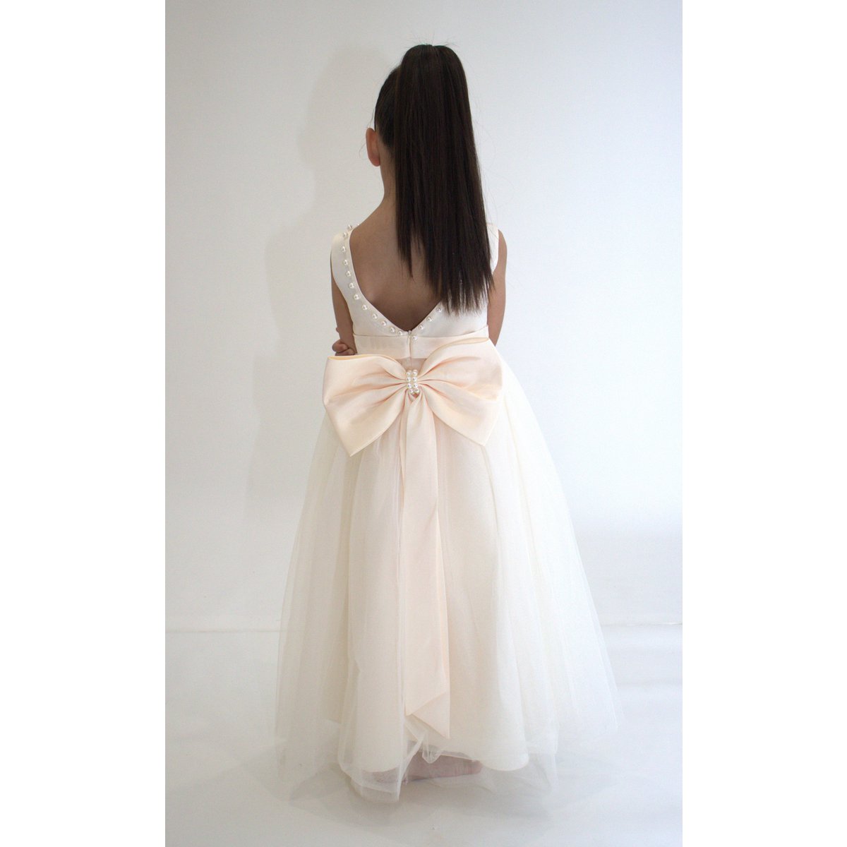 Vestido formal ANABELLA - Melocotón