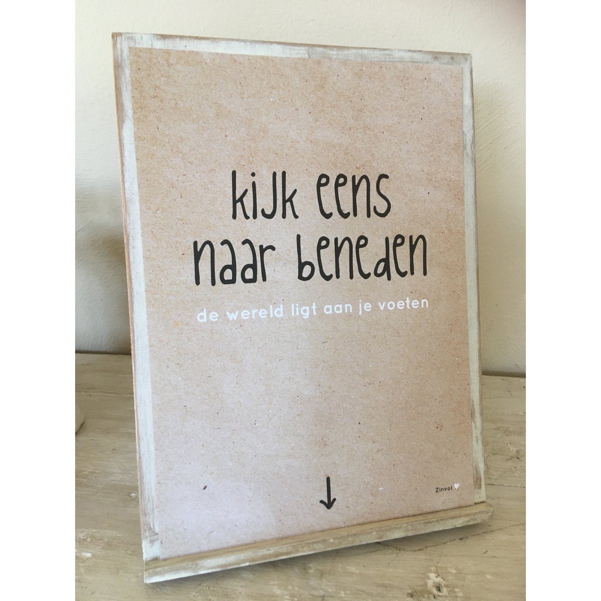 Kijk eens naar beneden de wereld ligt aan je voeten