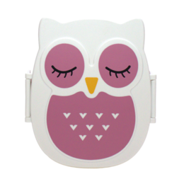 Boite à gouter - Lunchbox hemetique & sans BPA - Chouette Rose