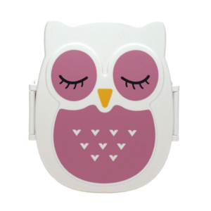 Snackbox – Luftdichte und BPA-freie Lunchbox – Pink Owl