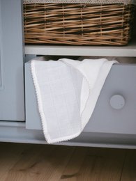 Muselina con ribetes de crochet - Oatmeal Piping