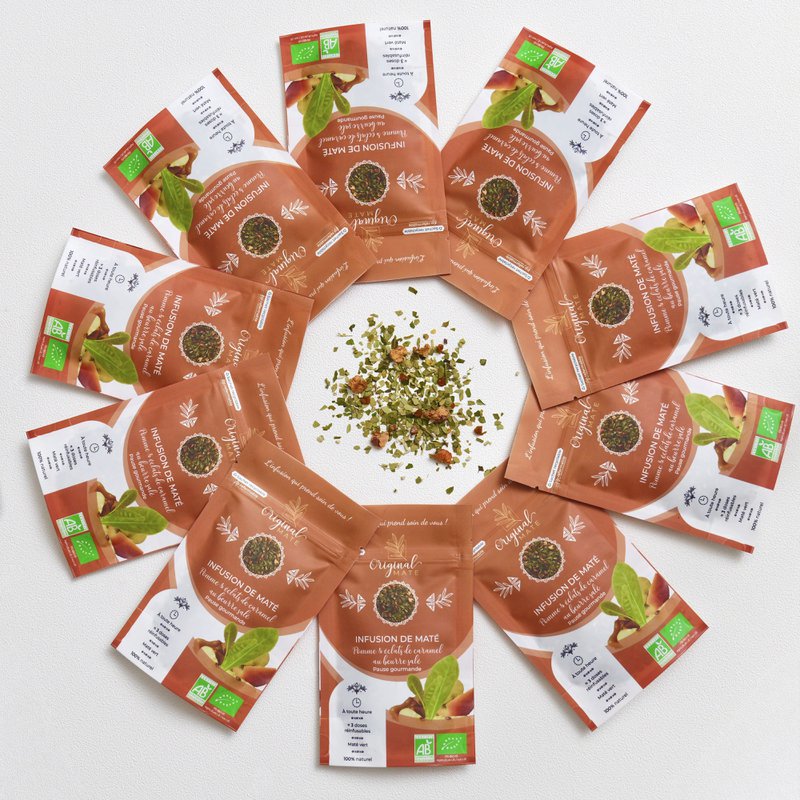 Infusion de maté pomme caramel au beurre salé - 10g