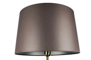 Lampshade fabric dark gray / inside silver 40/33/25 cm
