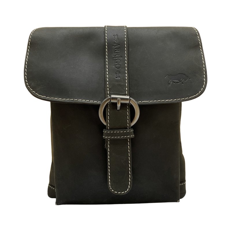 Læder skuldertaske Crossbody taske lavet i 3 farver buffalo læder - Kompakt taske ægte læder
