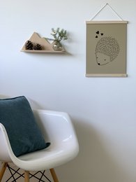 Guldpapirplakat - Det forelskede pindsvin